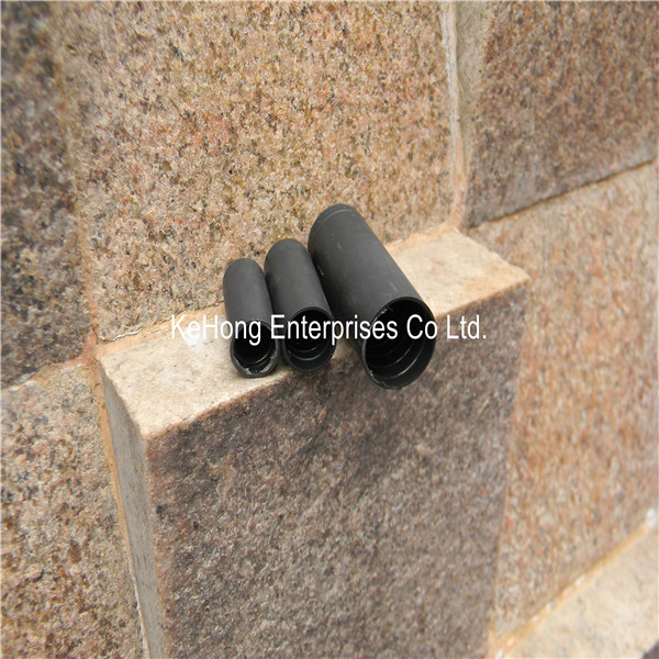 Heat shrinkable plastic end cap for cable insulation