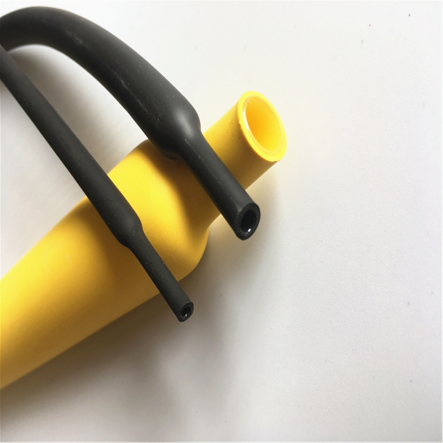 Semi rigid heat shrink tube for automotive fuel line corrosion proof