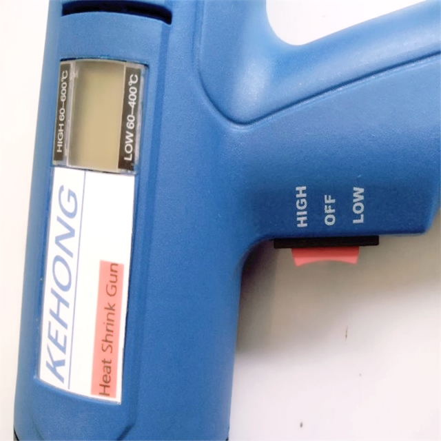 Temperature control and indicator gas heat gun
